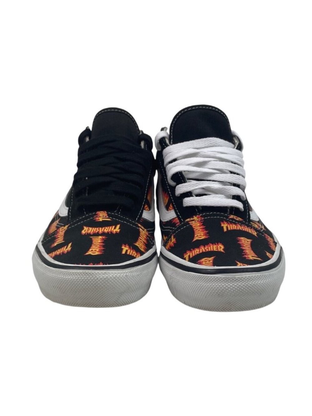 Vans x Thrasher Skate Old School Shoes Black Multi Logo Men’s Size 10 - Picture 3 of 13